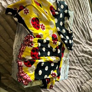 Boutique label toddler outfit